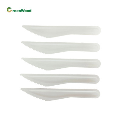 Hot selling tableware disposable cake spoon fork knife set compostable biodegradable tableware