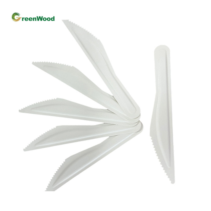 Hot selling tableware disposable cake spoon fork knife set compostable biodegradable tableware