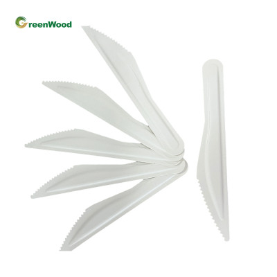 Hot selling tableware disposable cake spoon fork knife set compostable biodegradable tableware
