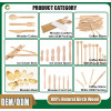 Wholesale Custom Disposable Bamboo Sticks Barbecue Skewers Bamboo Square Skewer Sticks