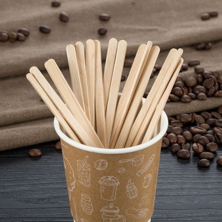 Quelles sont les caractéristiques des agitateurs à café en bois ?