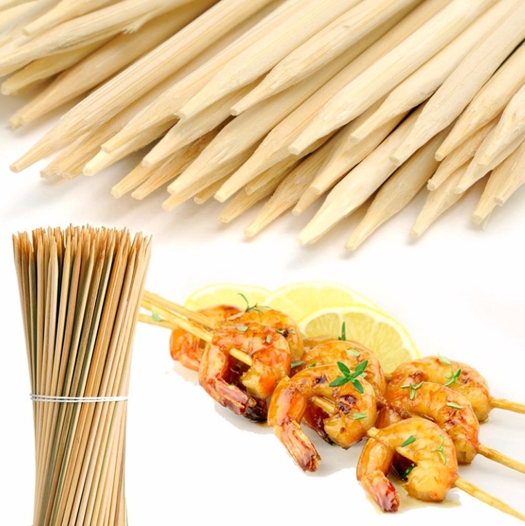 brochettes de bambou pour barbecue