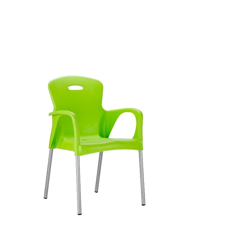 Green plastic chair