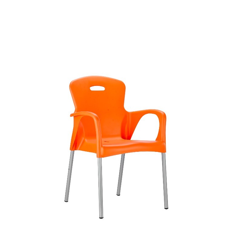 orange PP chair