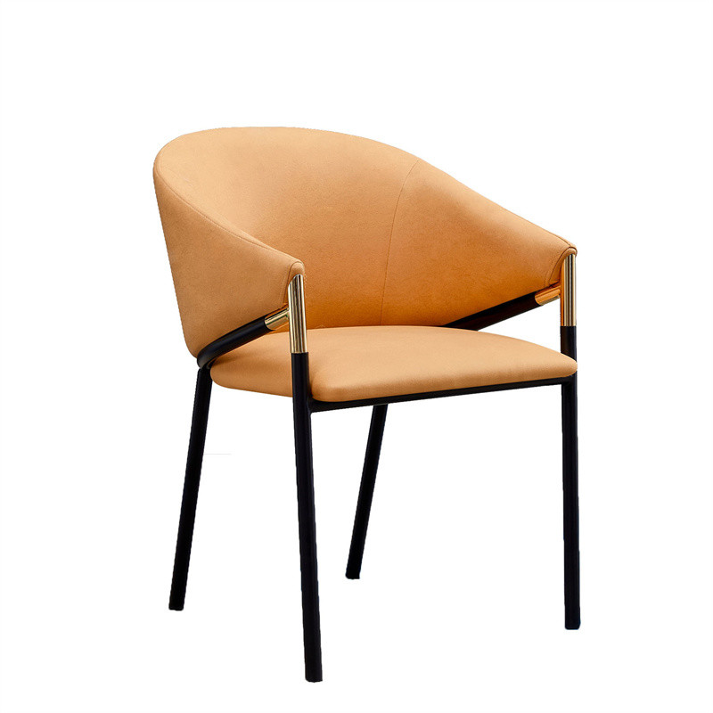 yellow leather chair