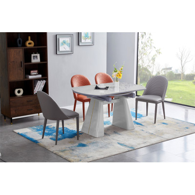 Round dining table set 6 chairs, dinning table and chair set modern