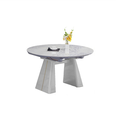 Round dining table set 6 chairs, dinning table and chair set modern