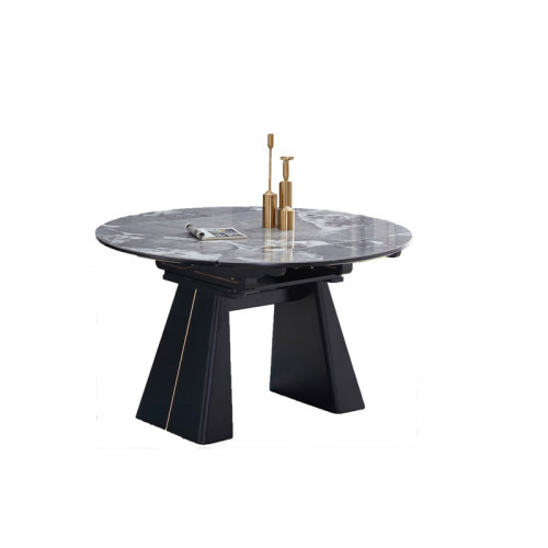 Round dining table set 6 chairs, dinning table and chair set modern