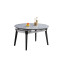 Dining table set modern oval dining table, dining family banquet table with 6 chairs