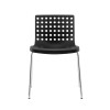Factory Wholesale Plastic Chair Black Restaurant Plastic Stackable Chairs