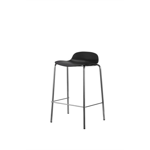 Plastic Seat Bar Chair with Metal Legs