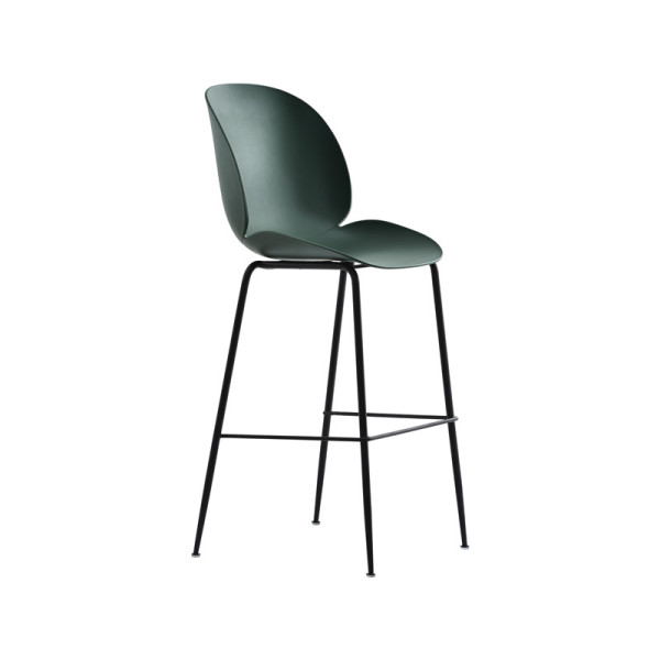 High Back Plastic Seat Bar Chair with Metal Legs