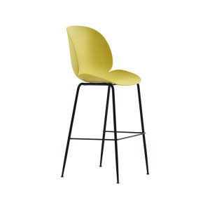 High Back Plastic Seat Bar Chair with Metal Legs