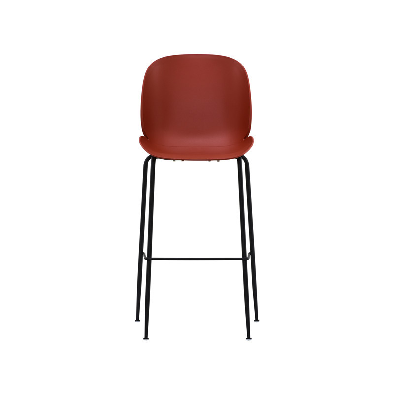 red high back chair 