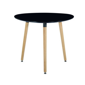 Wholesale Nordic Style Round Dining Table Restaurant Table with Beech Wood Leg