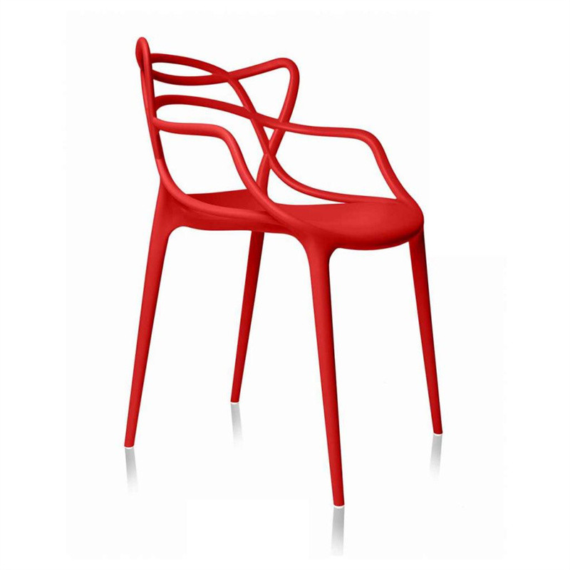 plastic chair with metal leg 