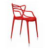 Cross Back Dining Chair Casual Plastic Chair for Restaurants, Cafes, Kitchens