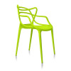 Cross Back Dining Chair Casual Plastic Chair for Restaurants, Cafes, Kitchens
