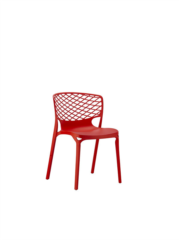 plastic chair with metal leg 