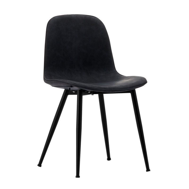 black pu chair 