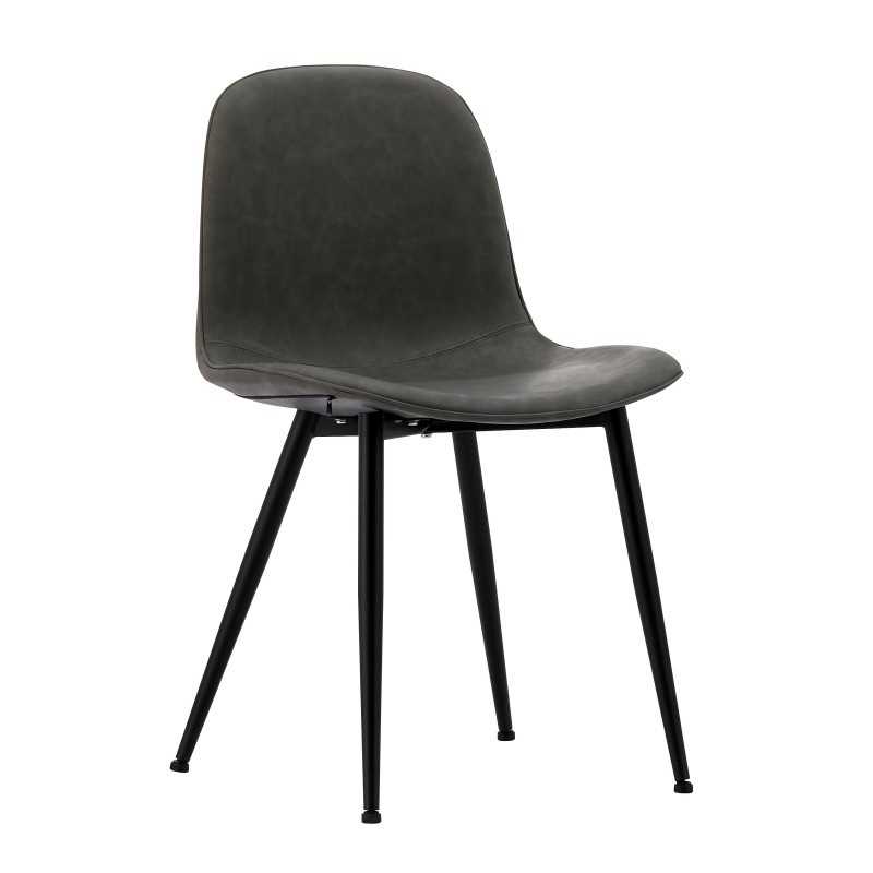 grey pu leather chair 