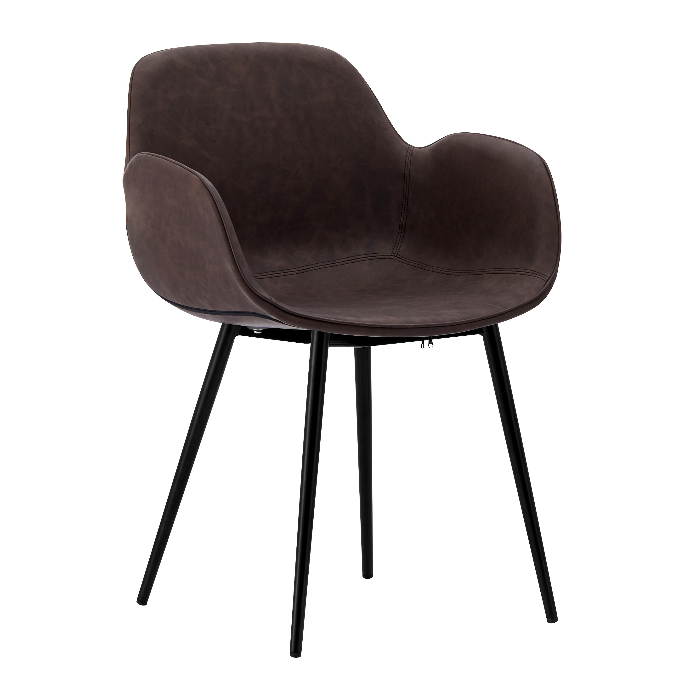 brown pu chair 