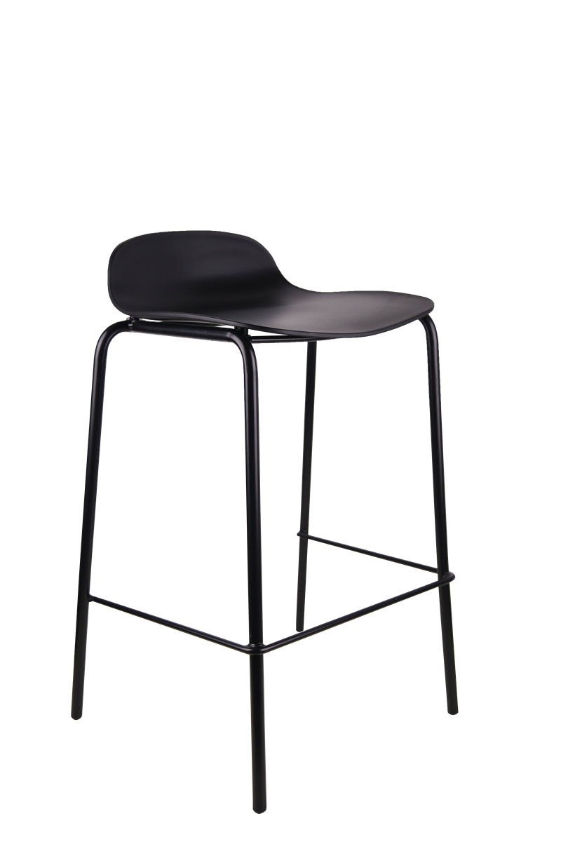 black bar chair