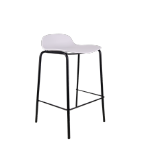 Plastic Seat Bar Chair with Metal Legs