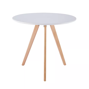 Cofffee Table Wholesale Nordic Style Round Dining Table Restaurant Table with Beech Wood Leg