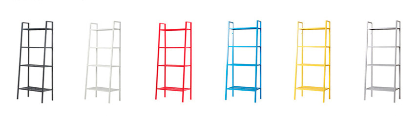 customized color ladder shelf