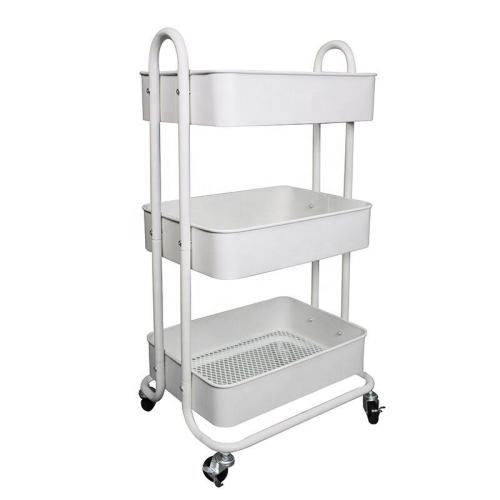 New Style Movable Kitchen Cart Metal Storage Trolley