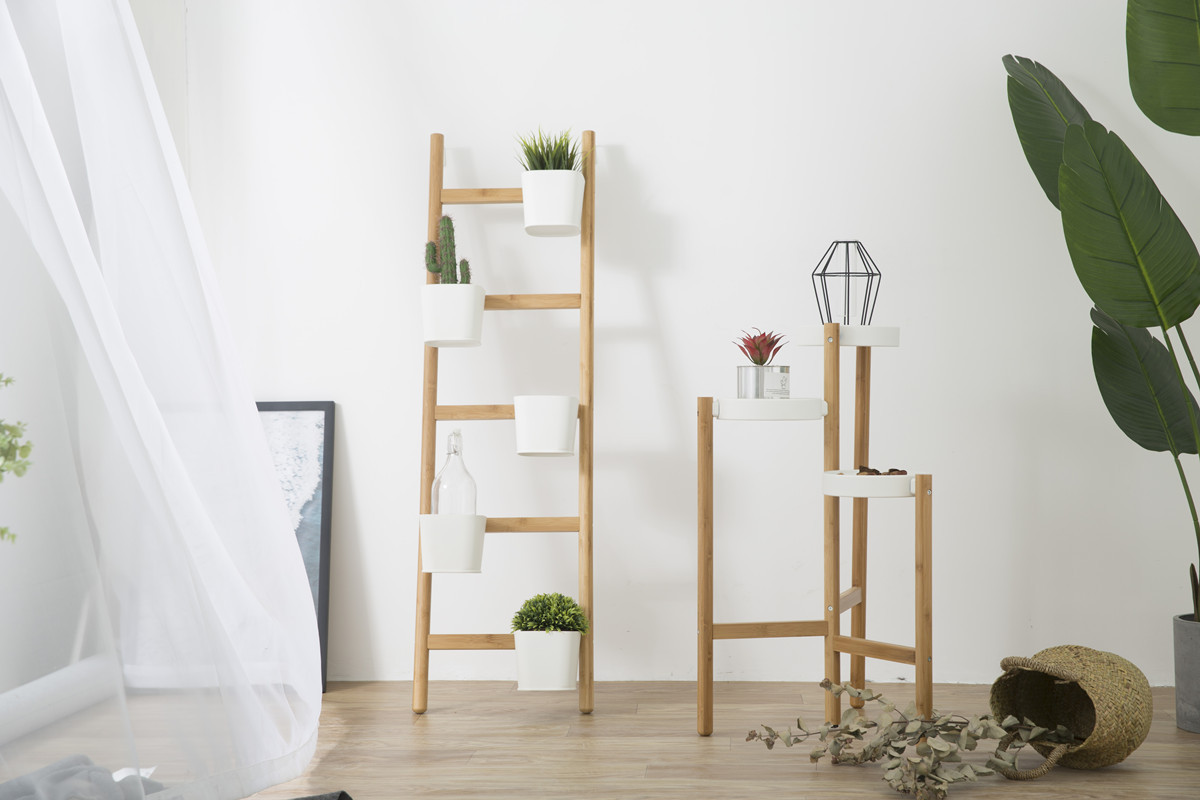 White plant stand