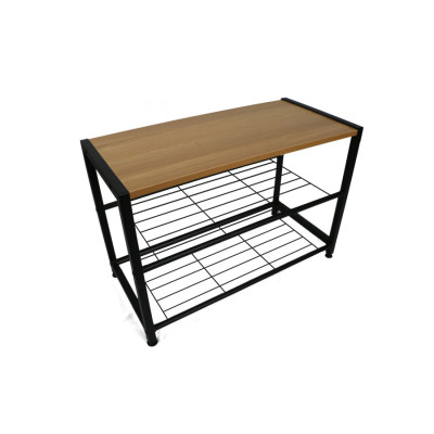 Simple Design Metal Frame 3-tier Storage Shelf Shoe Rack