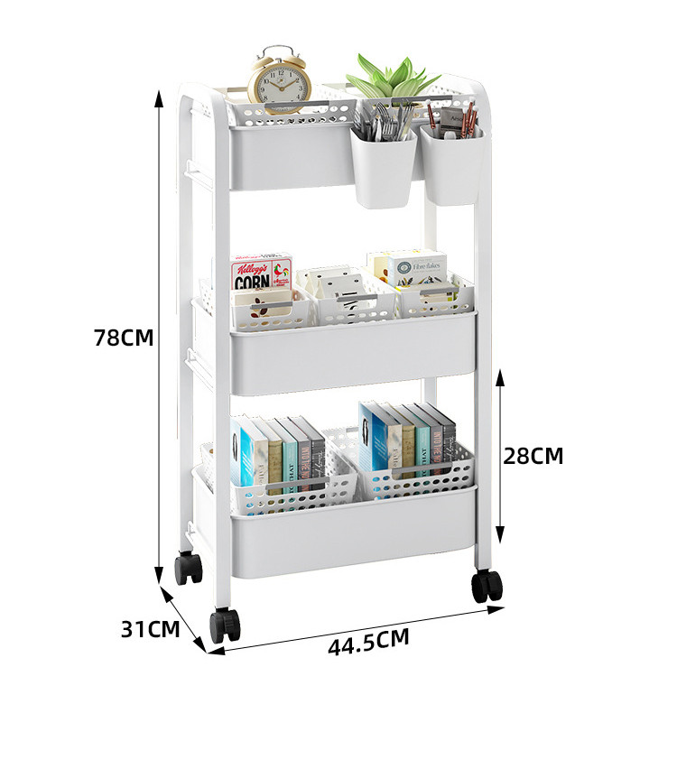 size of storage cart