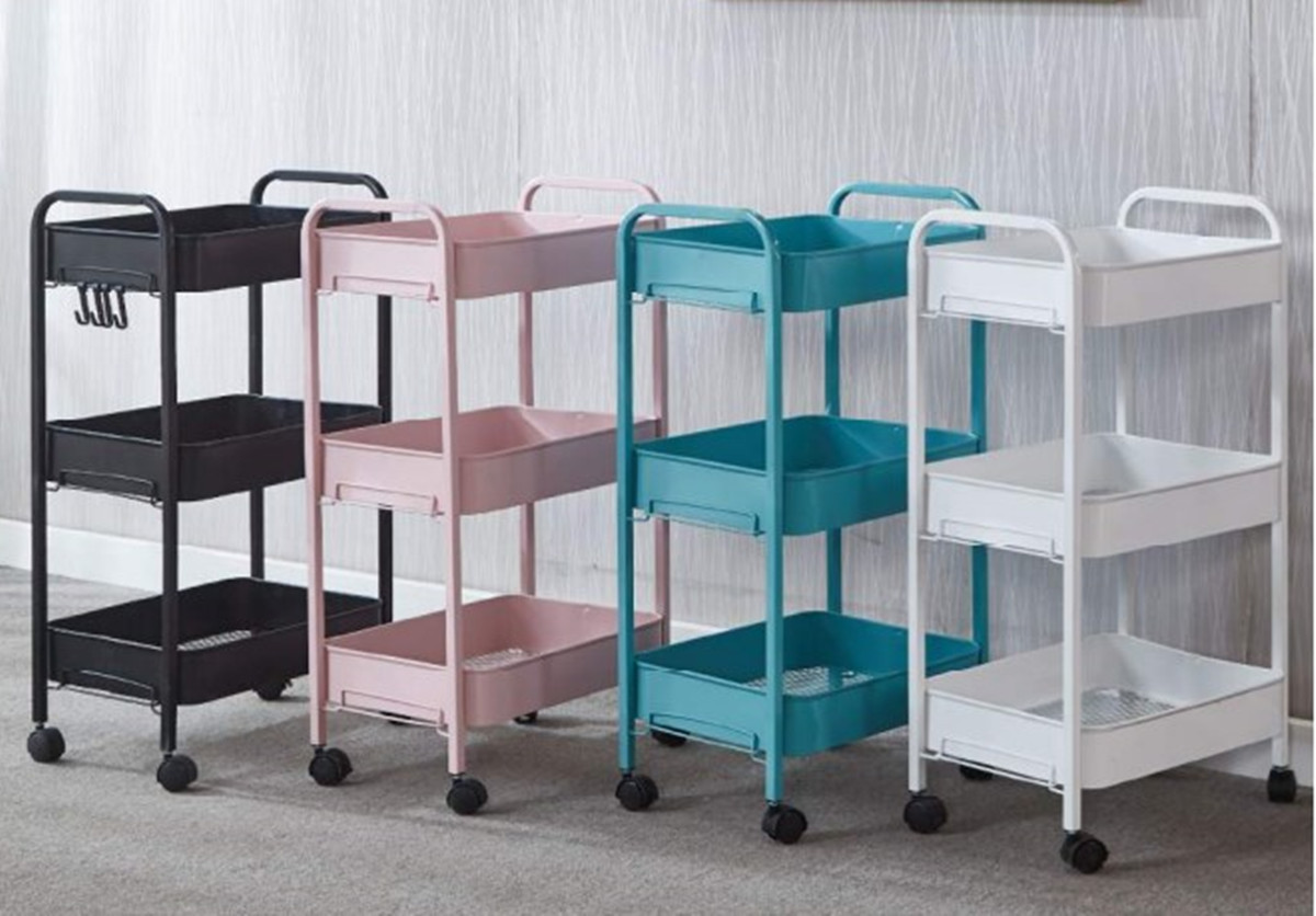 colorful kitchen trolley cart