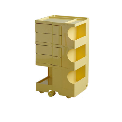 Plastic ABS 3-Tier Drawers Storage Trolley Rack