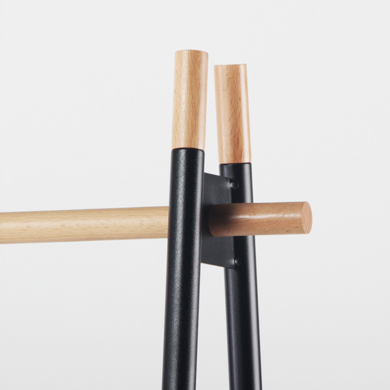 top of the coat rack