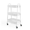 Metal Rolling Storage Trolley Utility Organization Cart Kitchen Serving Trolley for Home Used
