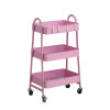 Metal Rolling Storage Trolley Utility  Organization Cart for Home Used