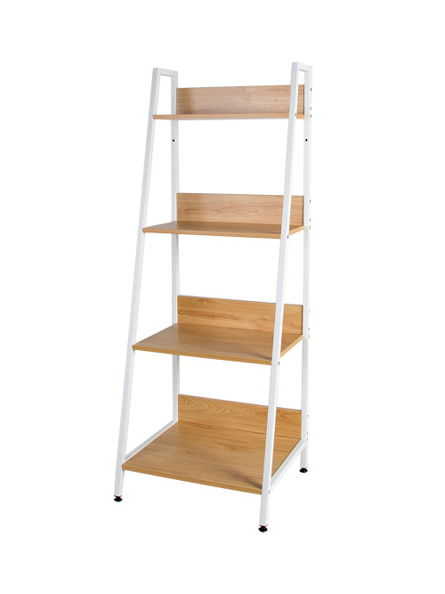 4-Tier Ladder Bookshelf Bookcase Storage Shelf Racks