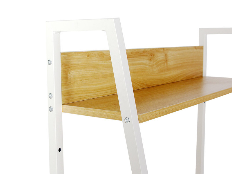top of white ladder shelf