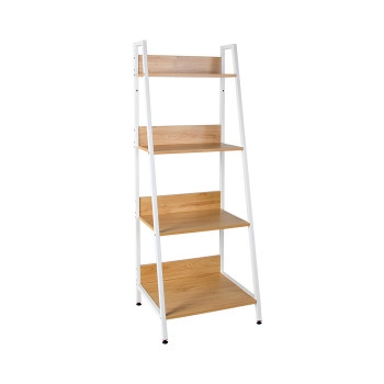 4-Tier Ladder Bookshelf Bookcase Storage Shelf Racks