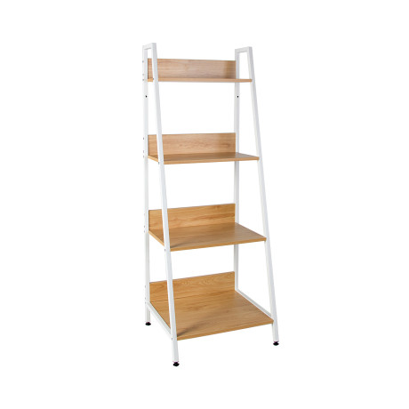 4-Tier Ladder Bookshelf Bookcase Storage Shelf Racks