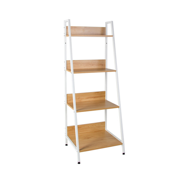 4-Tier Ladder Bookshelf Bookcase Storage Shelf Racks