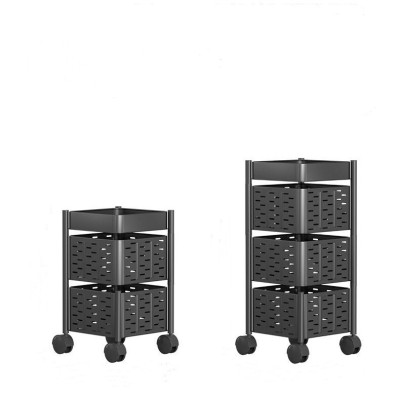 Multi-Color Rotating Storage Rack Kitchen Carts with Magnet