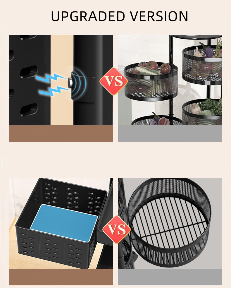 Upgraded version of rotating storage carts