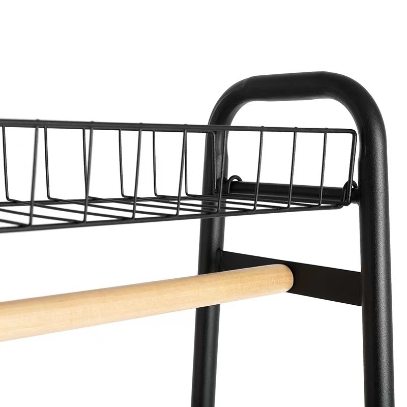 top of the coat rack