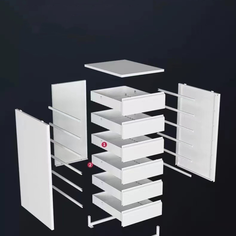  components of file cabinet