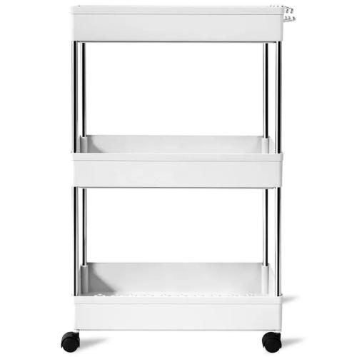 Kitchen Mobile Trolley 3-Tier Corner Storage Cart Rack