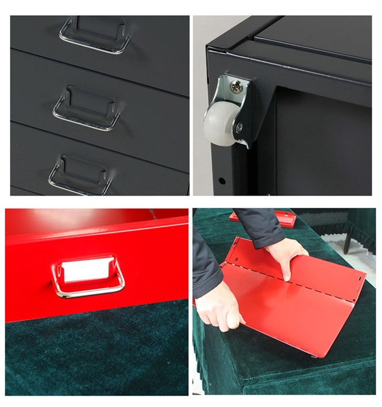 Metal File Drawer Cabinet Detail